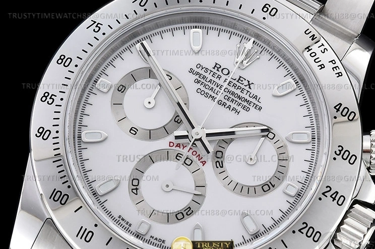 Aaa fake watches Stk ROLDYT0441C SH4130 904L SS 116520 Wht Daytona – QF SS 1101